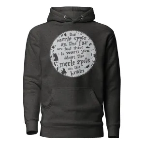 unisex hoodie: brain merles