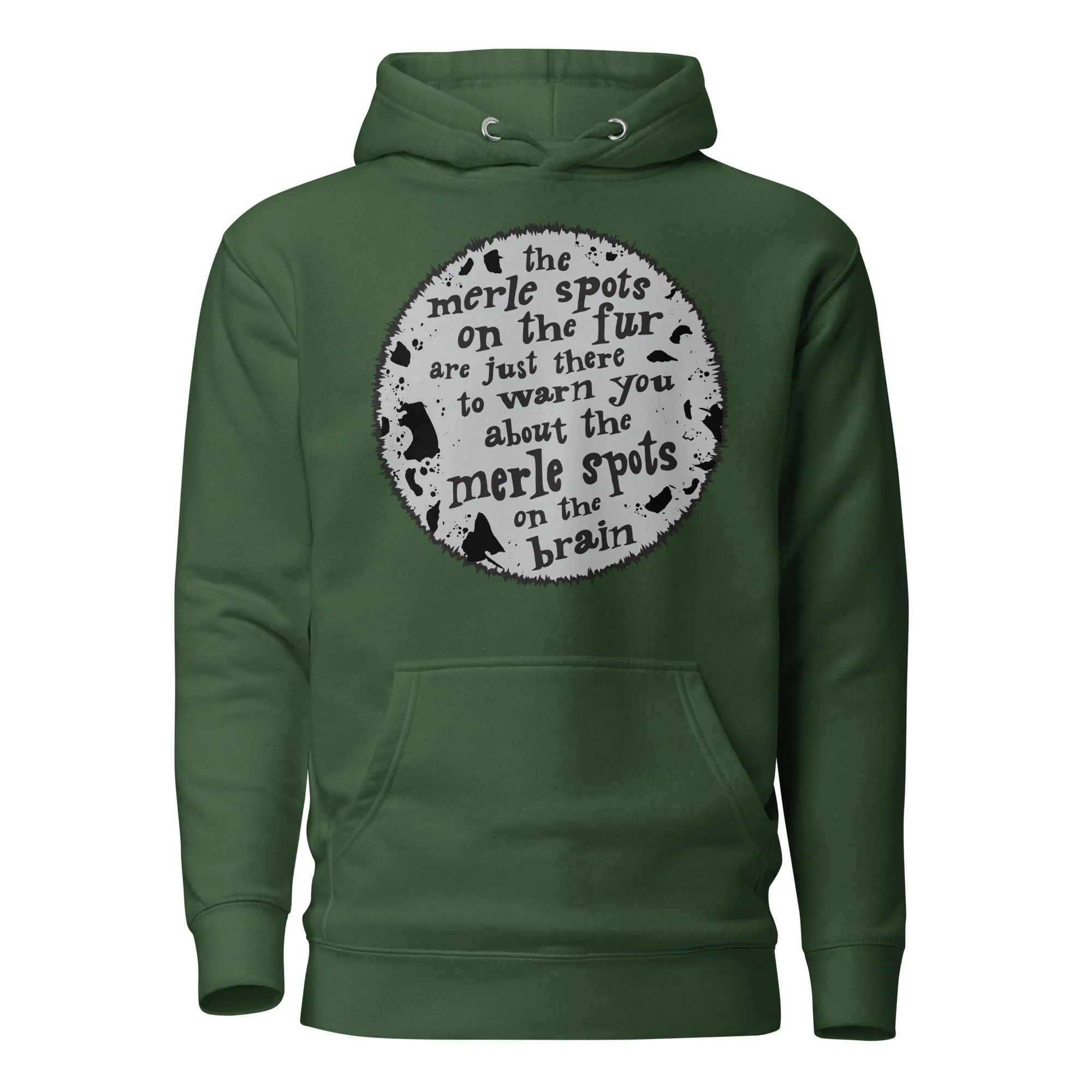 unisex hoodie: brain merles