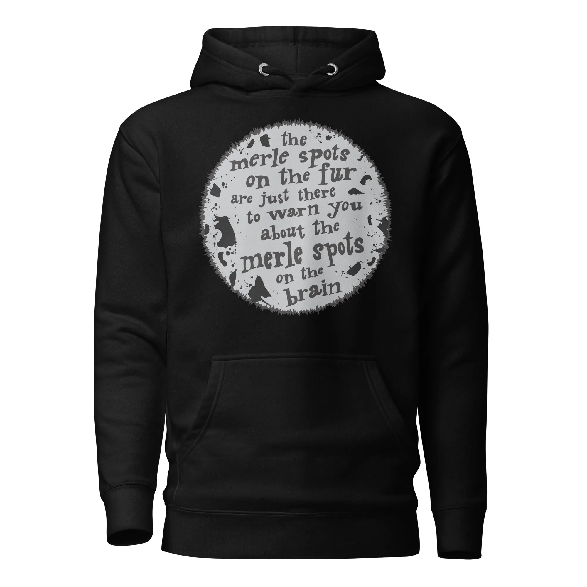 unisex hoodie: brain merles