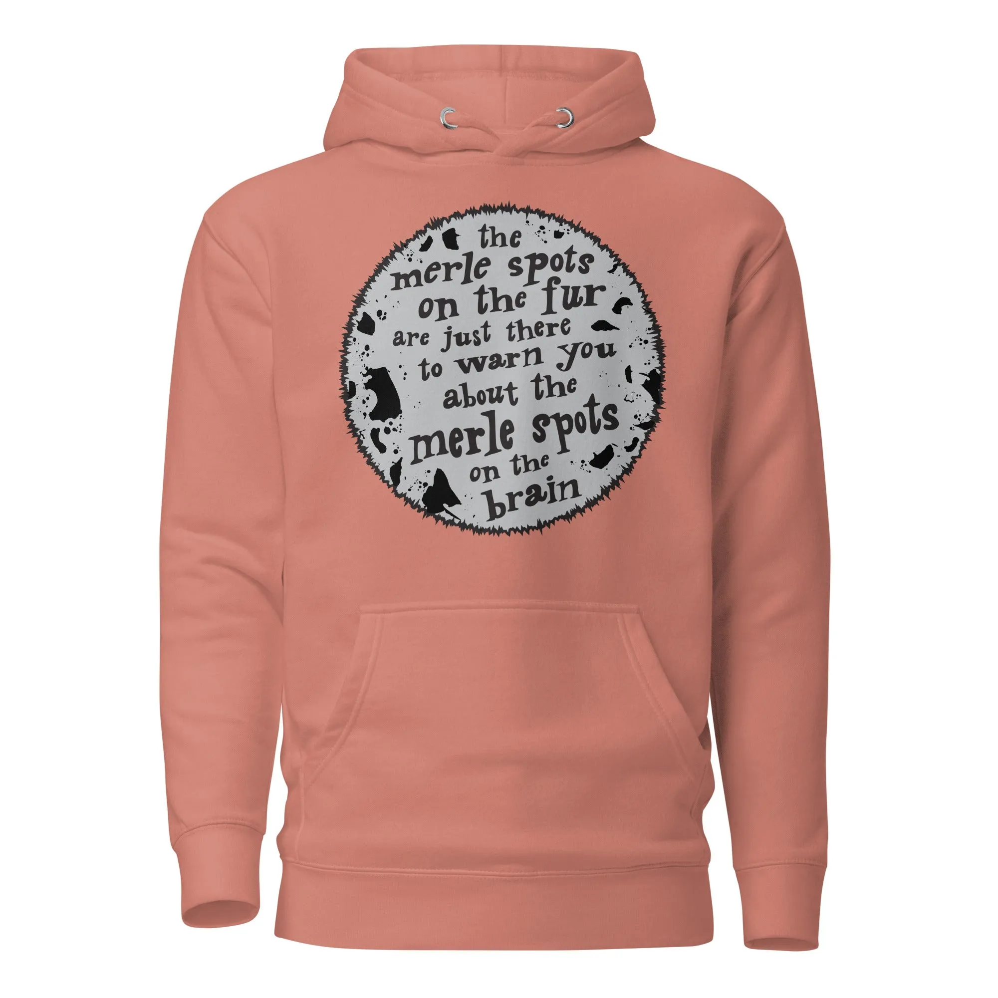 unisex hoodie: brain merles