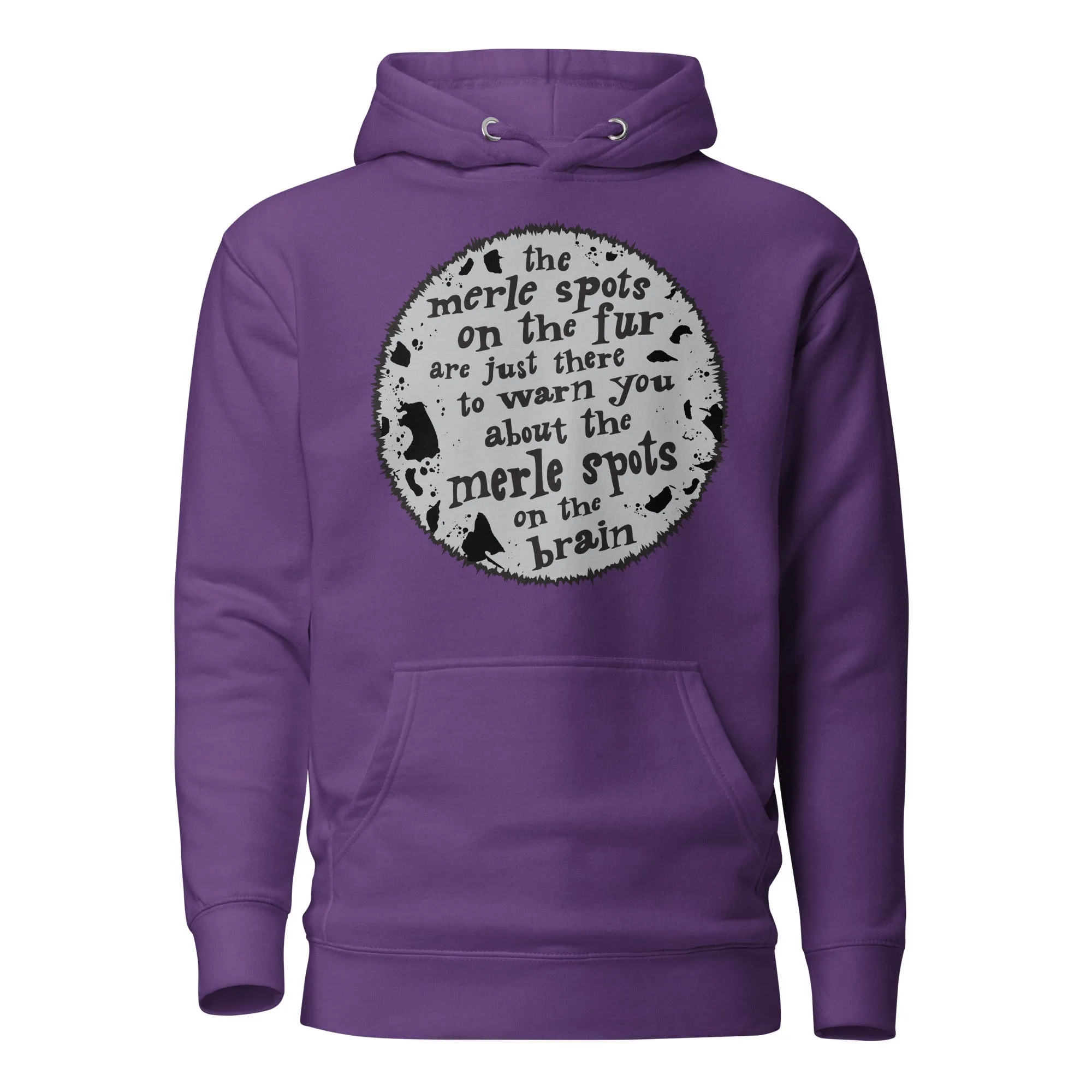 unisex hoodie: brain merles