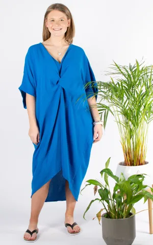 Whoopi V-neck Dress | Blue