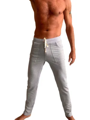 **Winter Collection** MID-Weight Luxury-Fleece Track & Lounge Sweat Pant (Heather Grey)