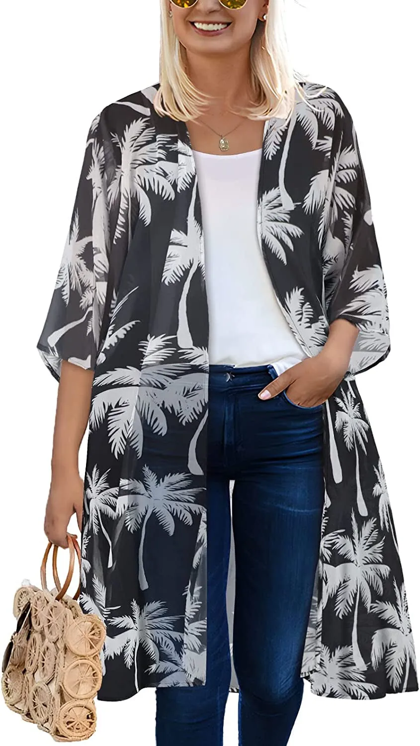 Women's Kimono Swimsuit Coverups Casual Loose