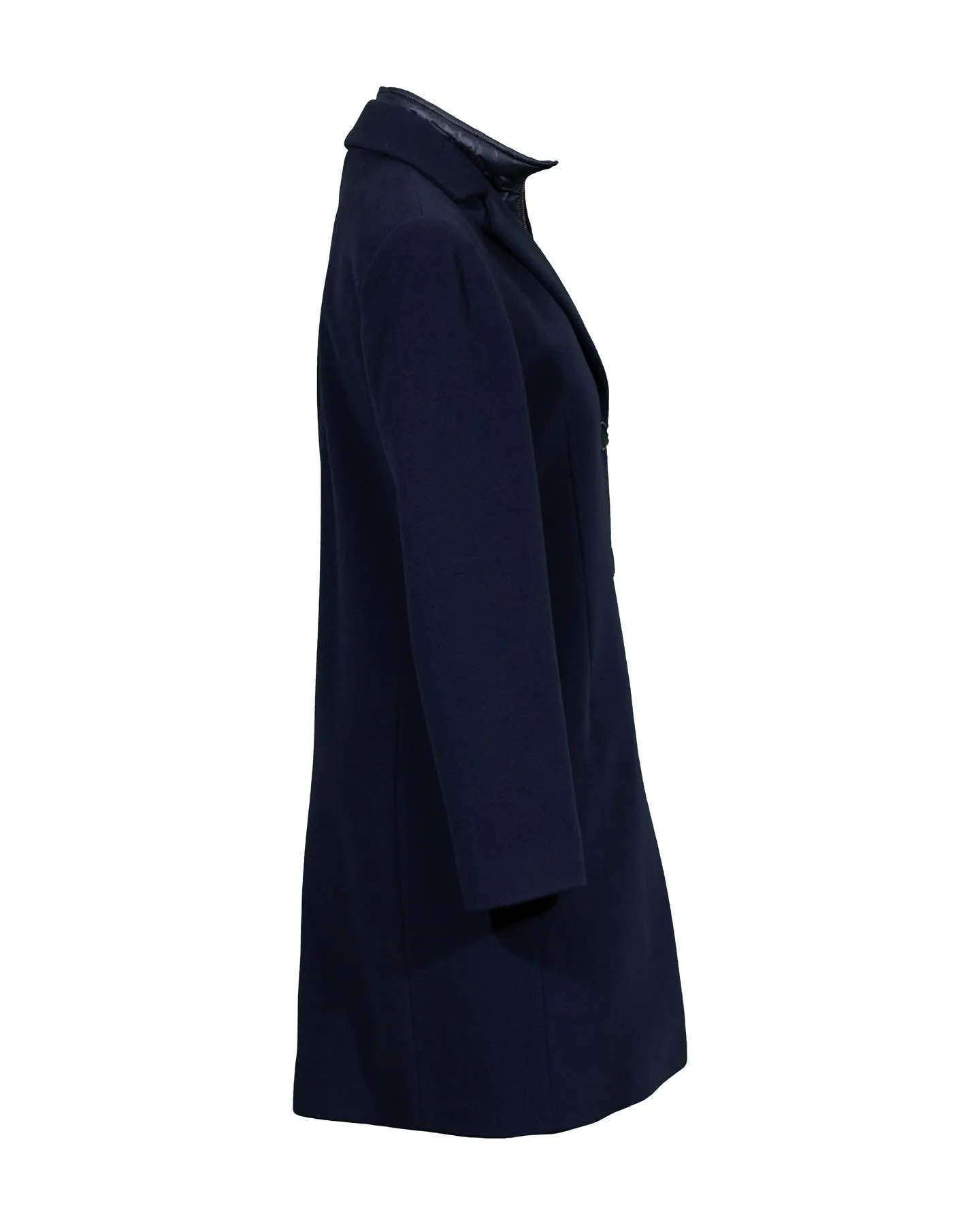 Wool Blend Bib Insert Coat